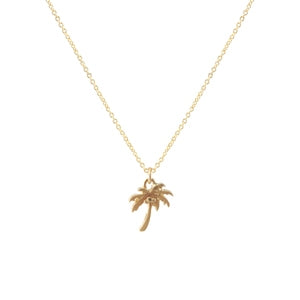 Palm Tree Pendant Necklace