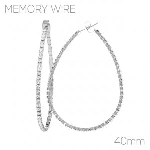 Gold Pear Shaped Hoop Earrings