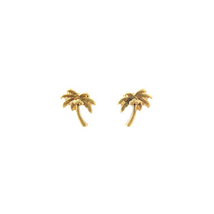 Palm Tree Stud Earrings