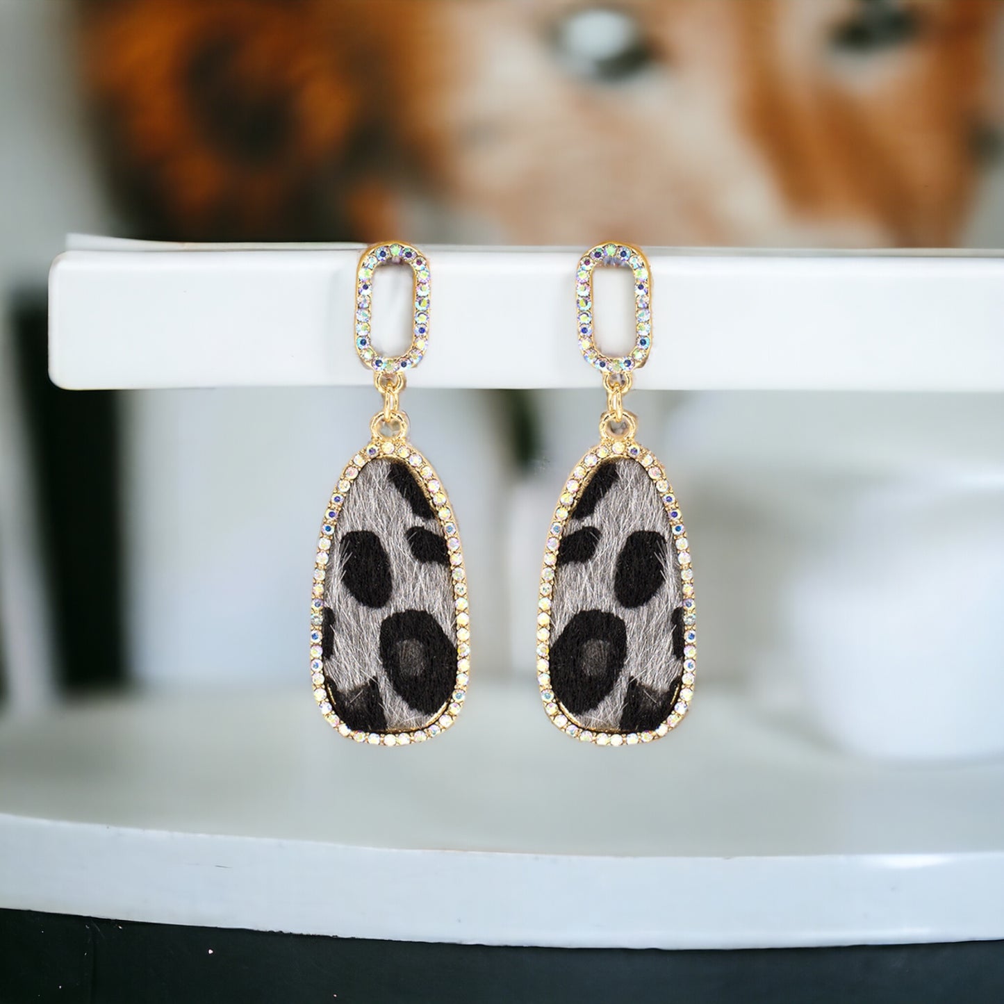 Teardrop Leopard Earrings - Marisa's Shopping Network