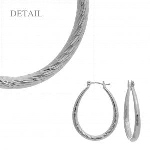 Small Teardrop Dia Cut Earrings