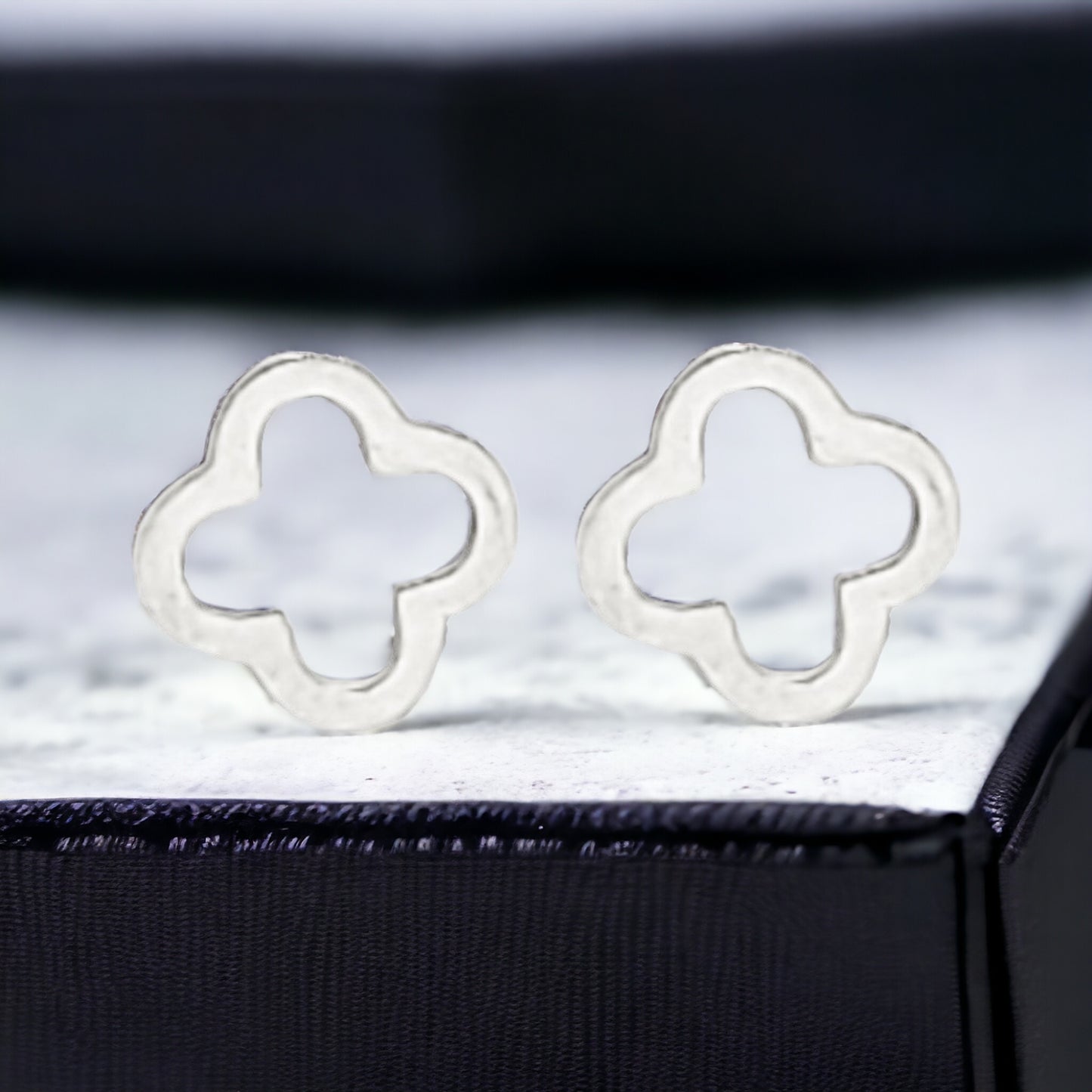 Stainless Steel Clover Stud Earrings - Marisa's Shopping Network