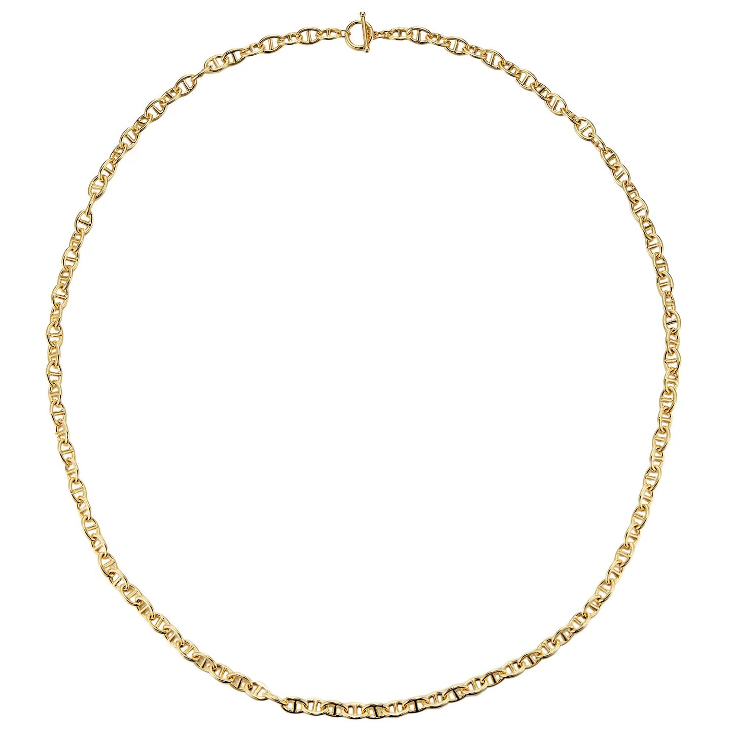 36" Anchor Link Necklace in Gold or Silver