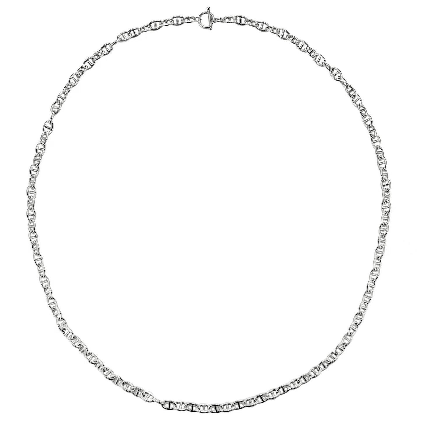 36" Anchor Link Necklace in Gold or Silver
