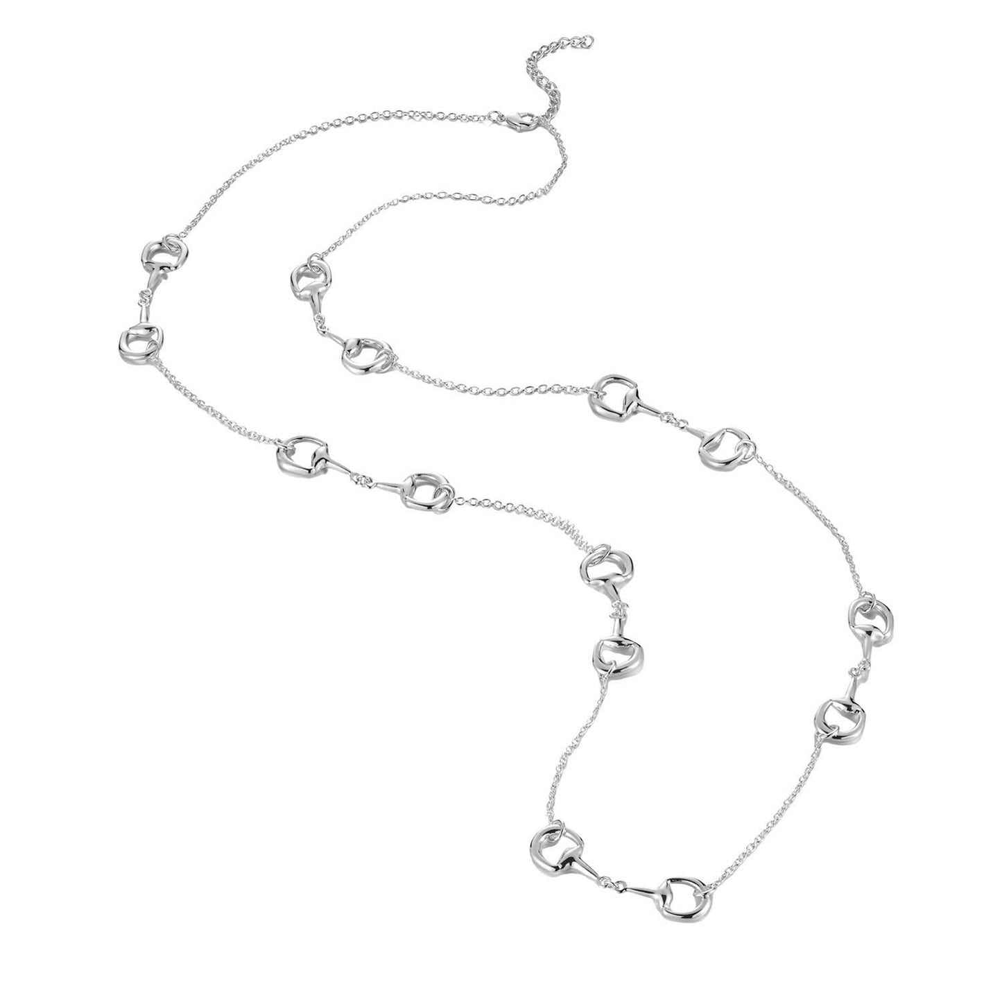 36" Horsebit Sections Necklace in Gold or Silver