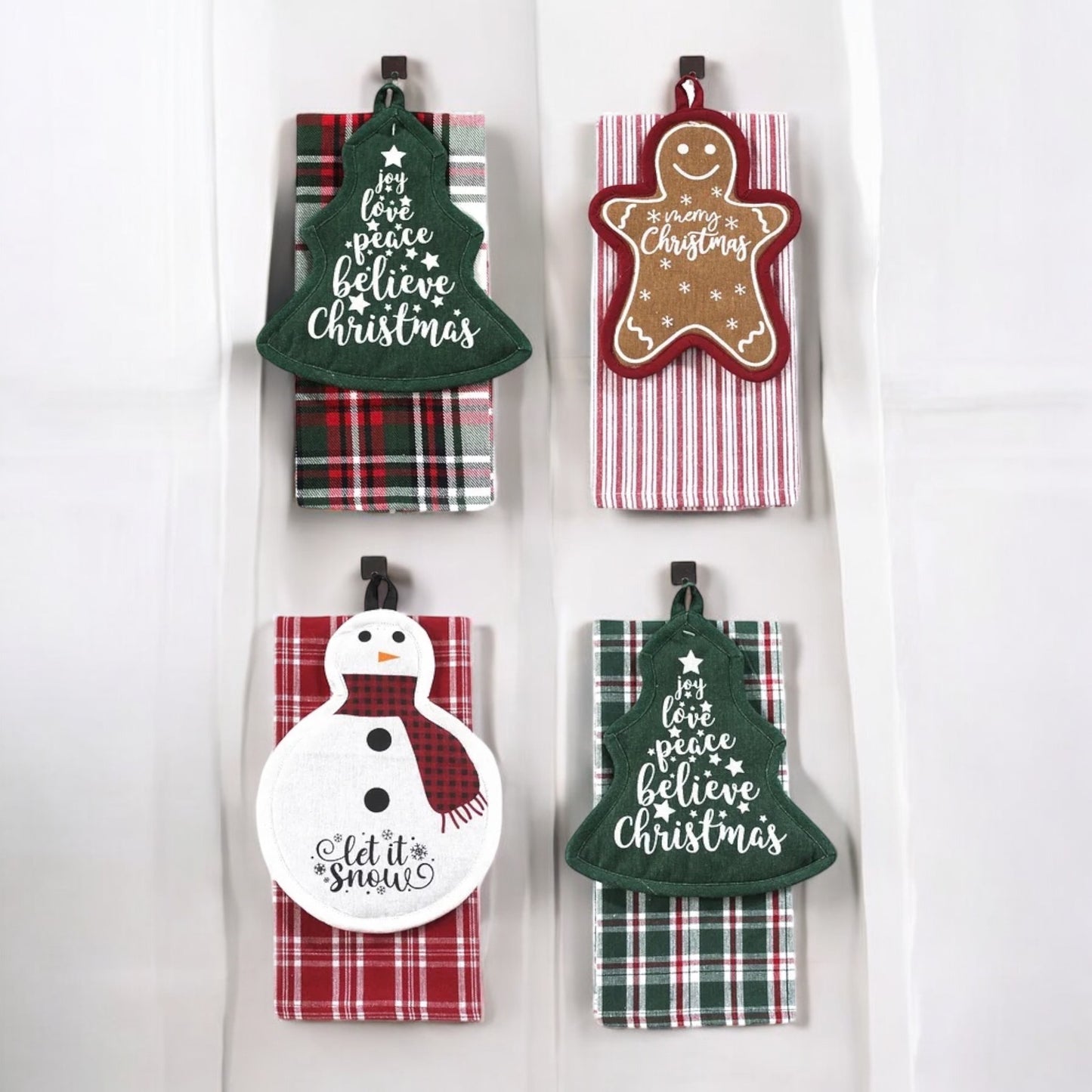 Holiday Dishtowel and Potholder Set
