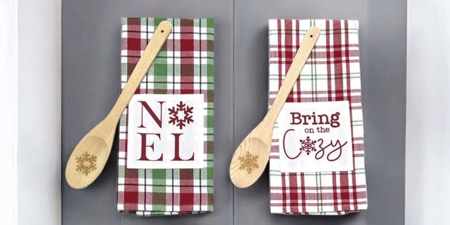Holiday Tea Towel and Spoon Set