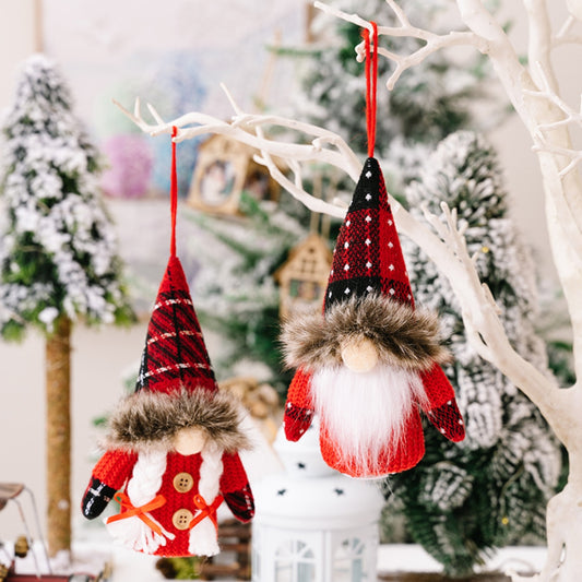 2-Piece Christmas Gnome Hanging Ornaments