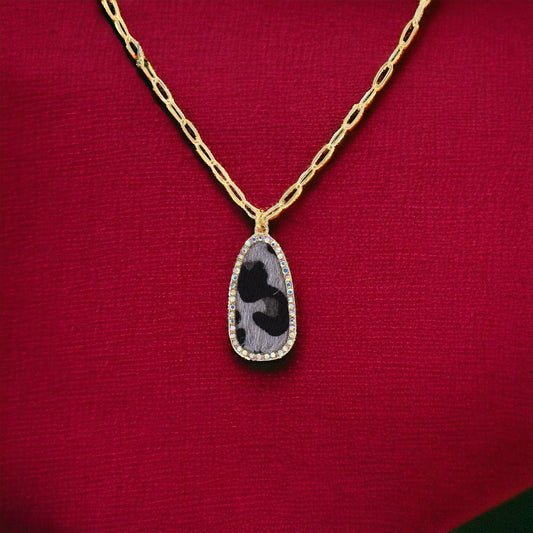 Teardrop Leopard Necklace - Marisa's Shopping Network 