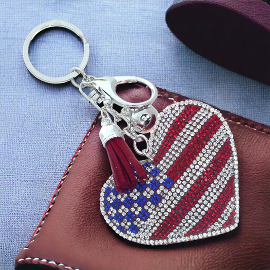 American Heart Keychain