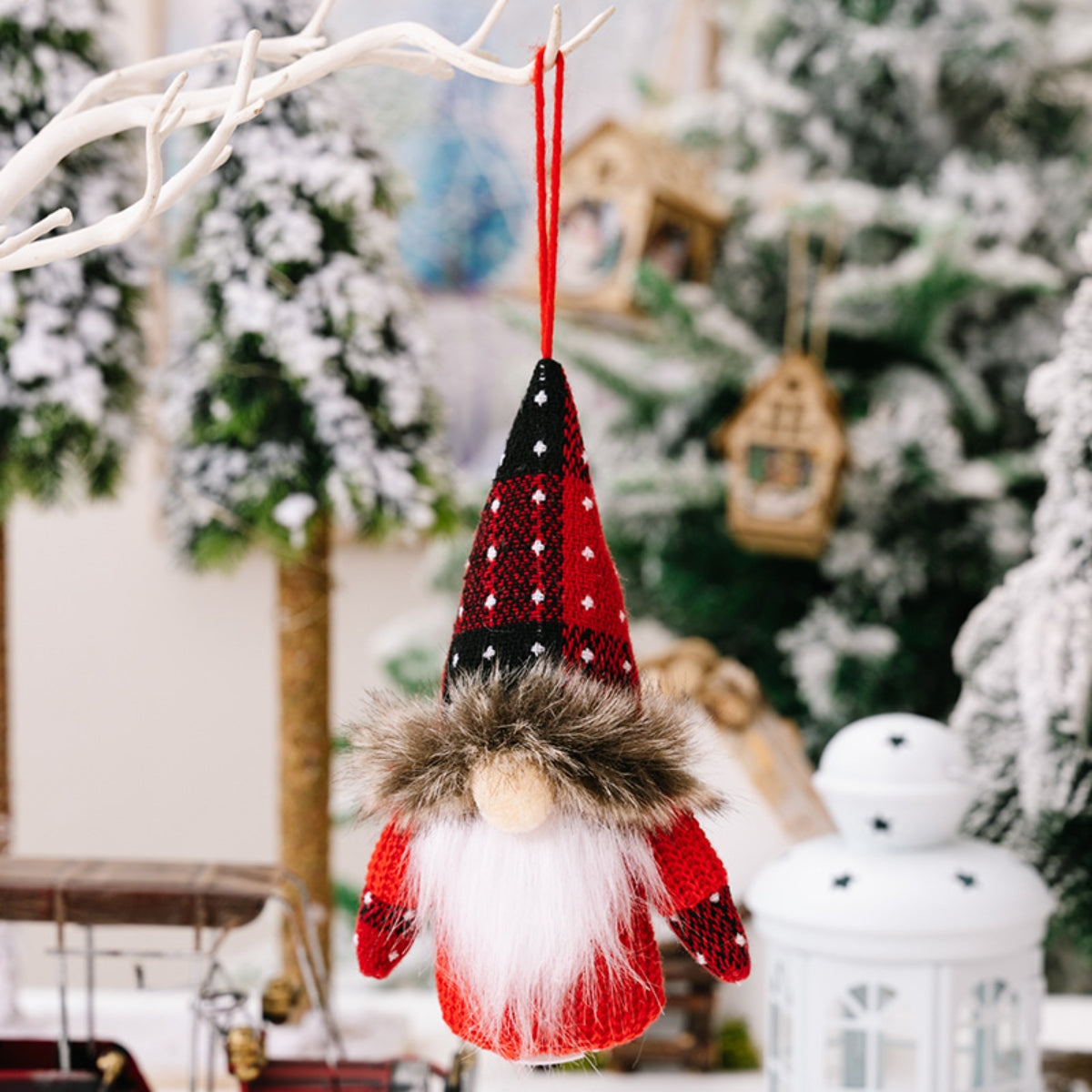 2-Piece Christmas Gnome Hanging Ornaments