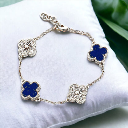 Flower Bracelet with CZ Flowers - Marisa's Shopping Network 