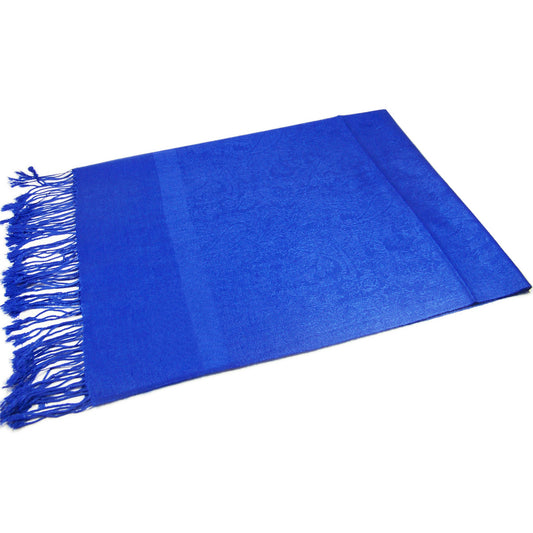 Blue Paisley Pashmina Scarves