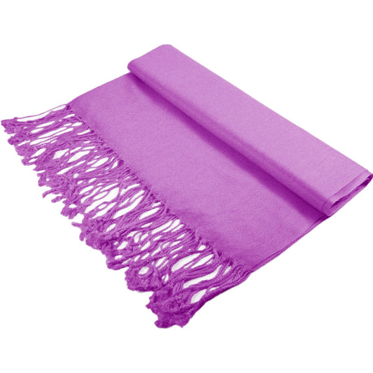 Solid Dark Orchid Pashmina Scarves