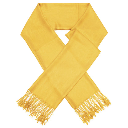 Solid Gold Pashmina Scarves