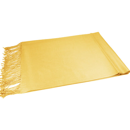 Solid Gold Pashmina Scarves