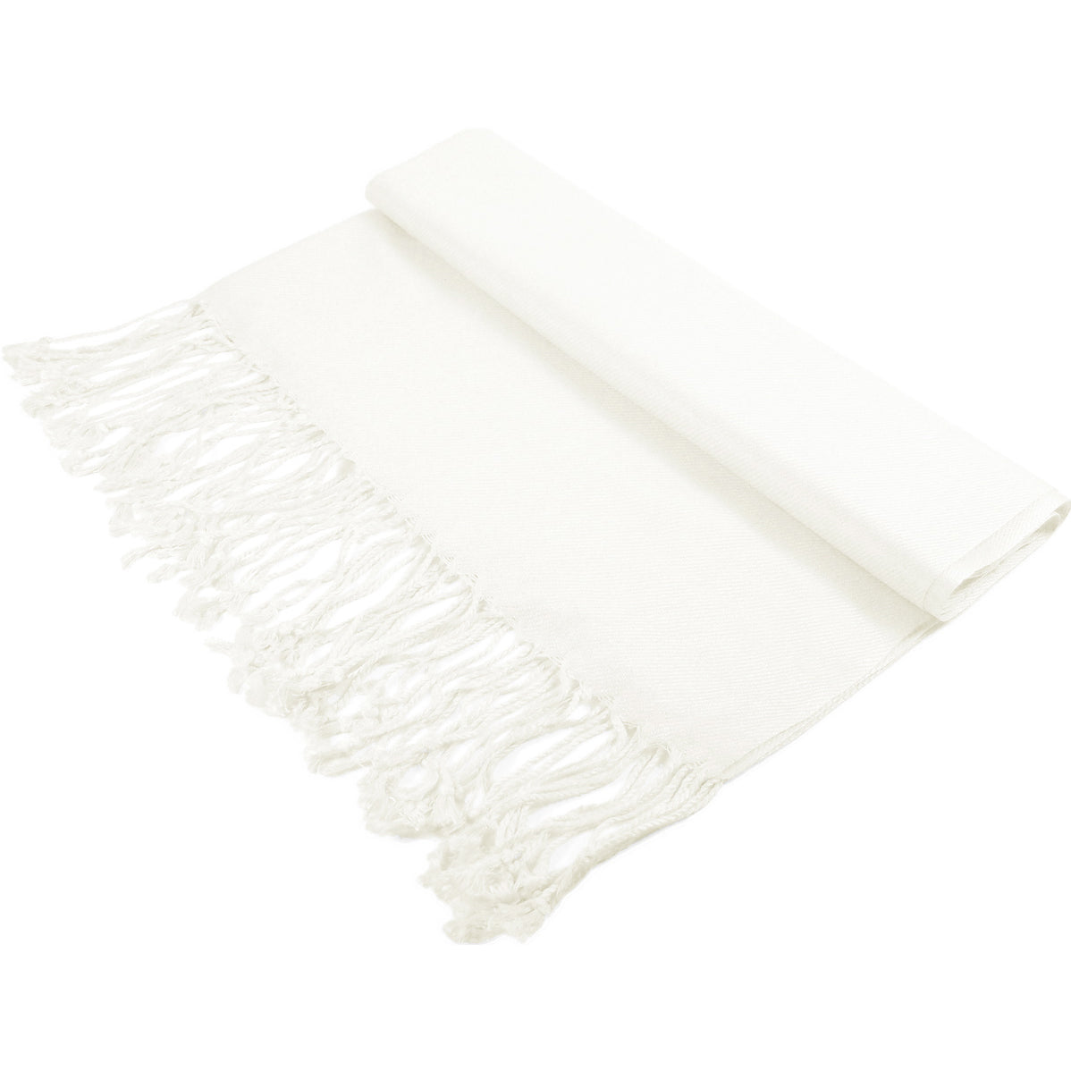 Solid Ivory Pashmina Scarves