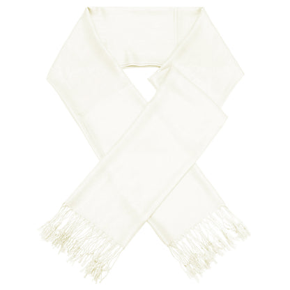 Solid Ivory Pashmina Scarves