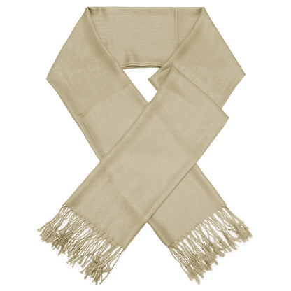 Solid Light Taupe Pashmina Scarves