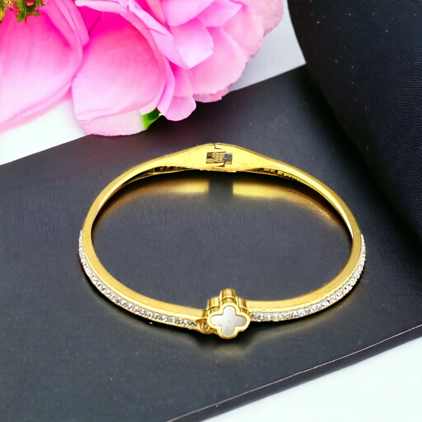 Gold Stainless Steel Bangle - Marisa's Shopping Network 