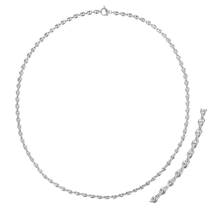 36" Mariner Link Necklace in Gold or Silver