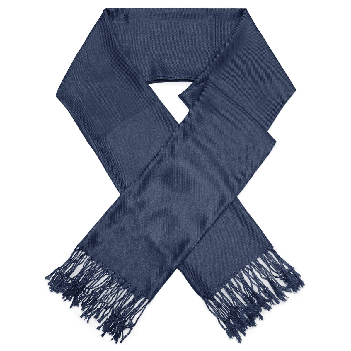 Solid Navy Pashmina Scarves