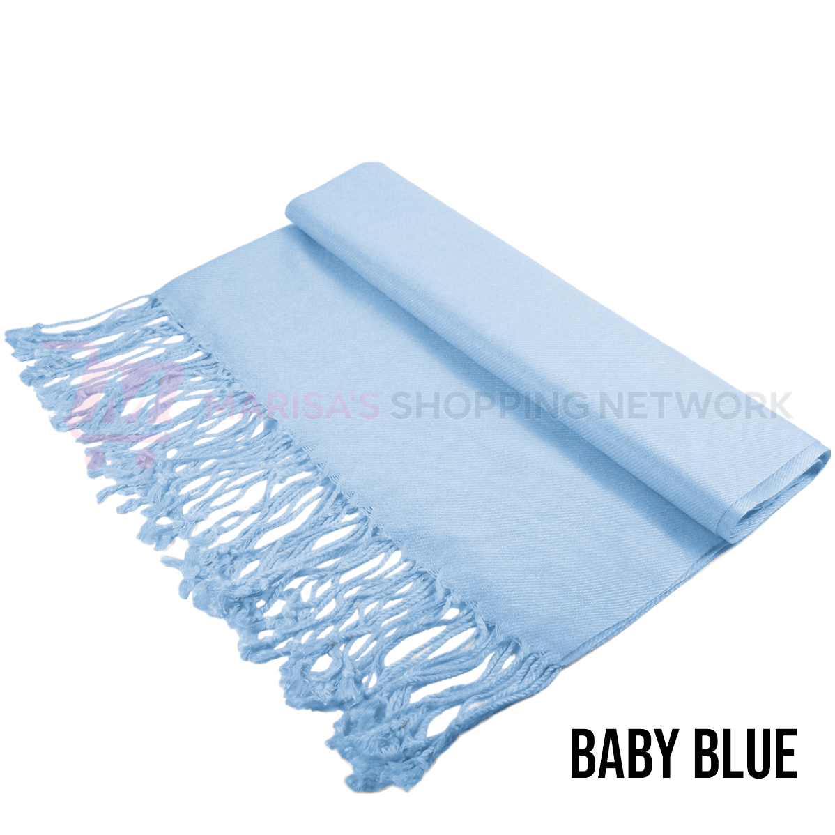 Solid Baby Blue Pashmina Scarves