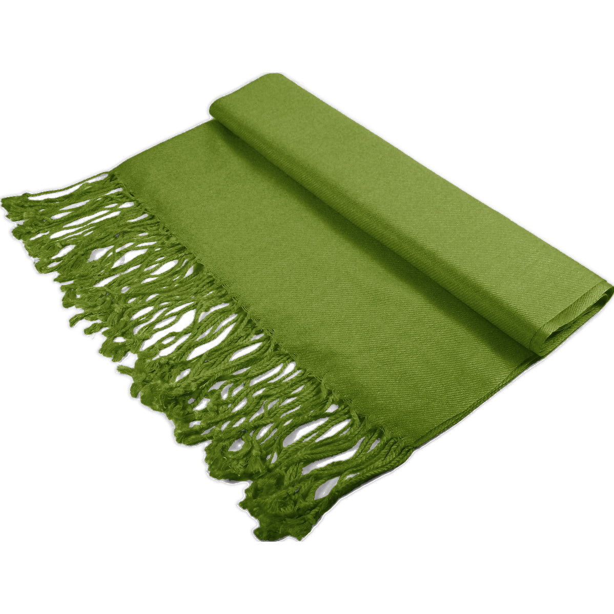 Solid Dark Olive Pashmina Scarves