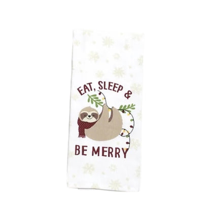 Holiday Saying Tea Towels