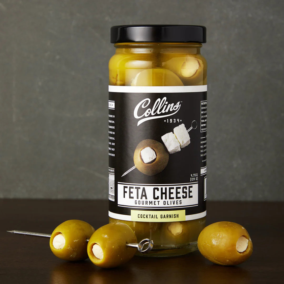 Collins Gourmet Feta Cheese Stuffed Cocktail Olives