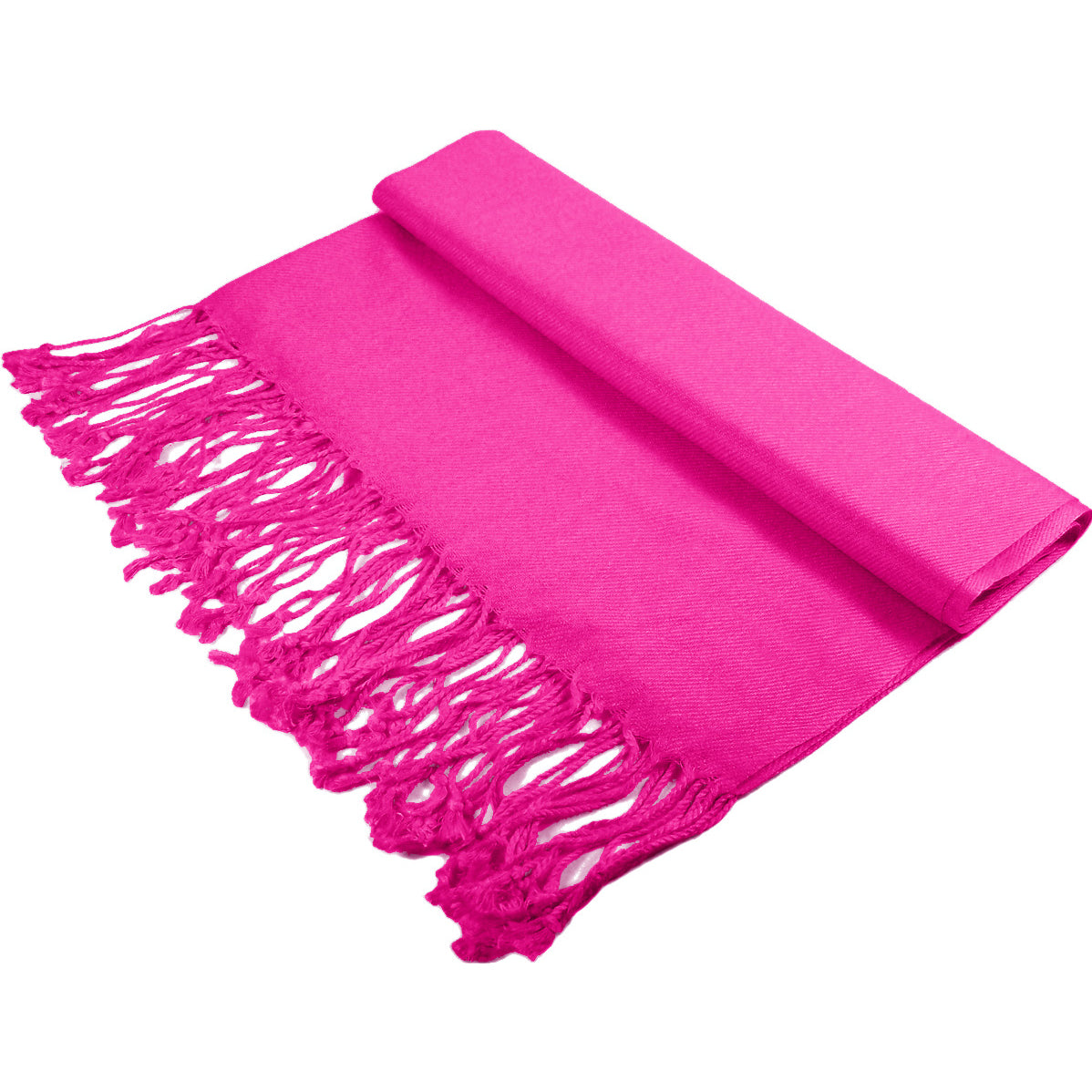 Solid Fuchsia Pashmina Scarves