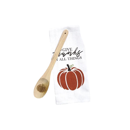 Fall and Spoon Tea Towels