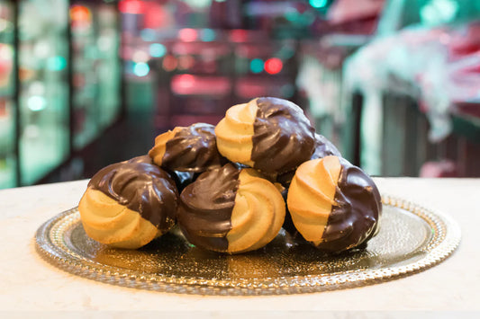 Little Italy BakeShop Half Dipped Vanilla Cookies