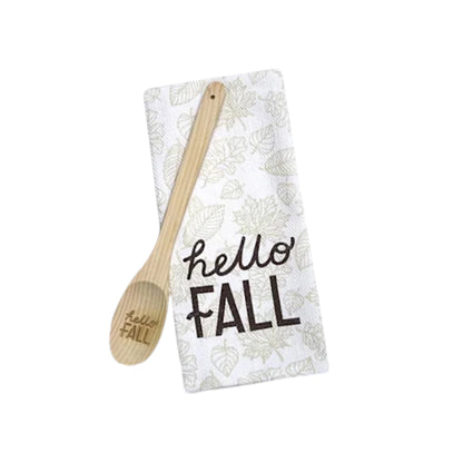 Fall and Spoon Tea Towels