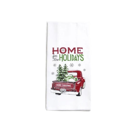 Holiday Saying Tea Towels