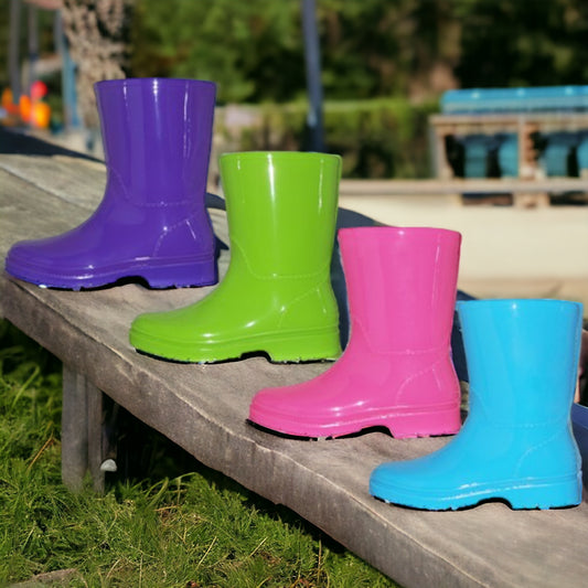 Kid Sized Super Soft Rubber Rain Boots - Marisa's Shopping Network 