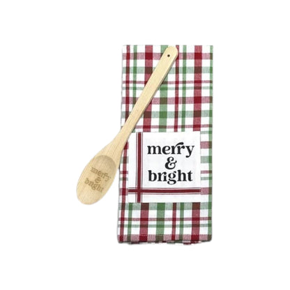 Holiday Tea Towel and Spoon Set