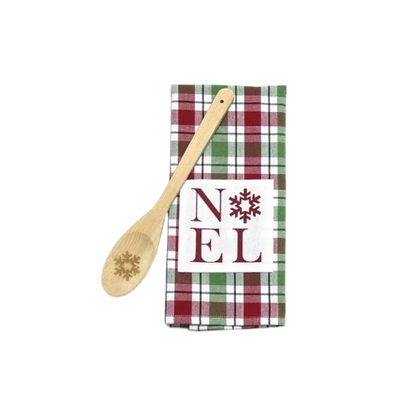 Holiday Tea Towel and Spoon Set