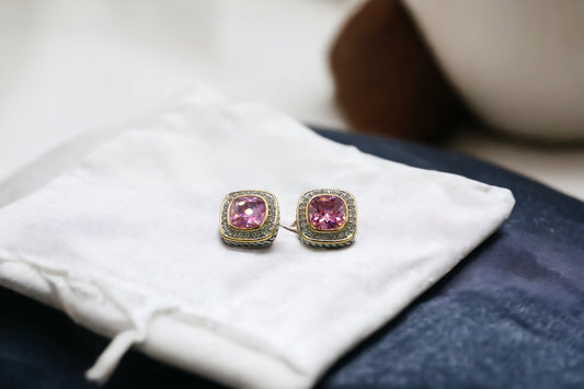 Double Metal Stud Earrings - Marisa's Shopping Network 