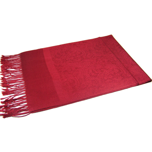 Red Paisley Pashmina Scarves