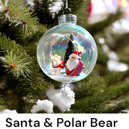 Plastic Ornament with Magnetic Crystal 3" x 7"