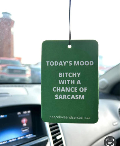 Peace, Love, and Sarcasm Air Fresheners