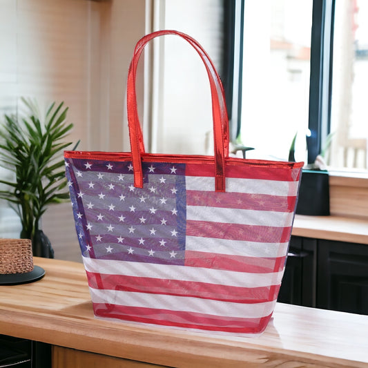 American Flag Tote Bag - Marisa's Shopping Network 